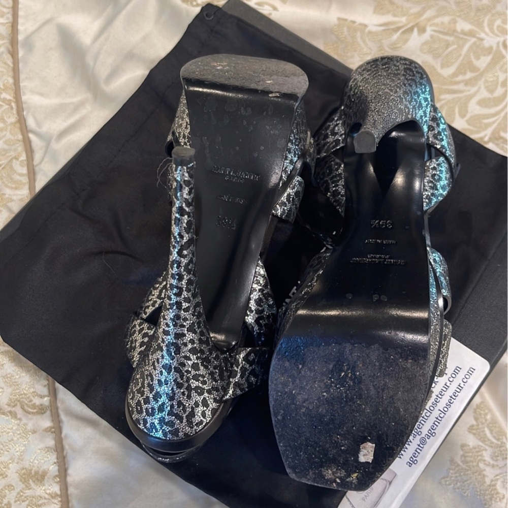 YSL metallic tribute high heel sandals - Picture 8 of 9